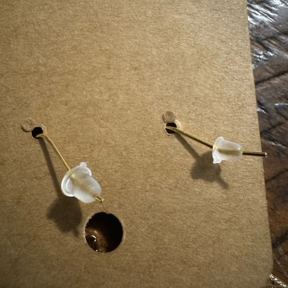 Handcrafted confetti globe earrings - Picture 3 of 3